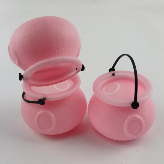 12 шт. ведерок для конфет на Хэллоуин, черный пластиковый котел для ведьмы, чайник, держатель для подарков на Хэллоуин для вечеринок, украшения для домашнего праздника