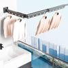 Балконная настенная выдвижная складная сушилка для одежды Вешалка для одежды Экономия места Складная сушилка