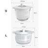 2 in 1 Salad Spinner Salad Dryer Multifunctional Large Capacity Vegetable Dehydrator Drainer Household Food Strainer
