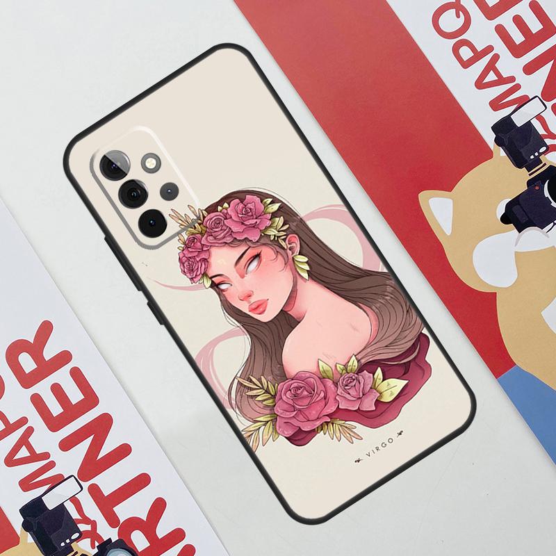 Чехол Horoscope Girl Скорпион Телец Дева Для Samsung Galaxy A06 A16 A36 A56 A55 A35 A33 A53 A13 A23 A17 A54 A34 A14 A52 A32 A15