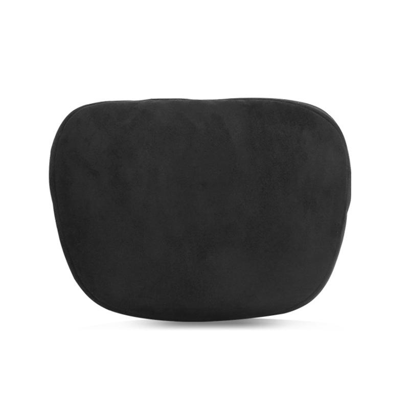 Для Tesla Model 3 Y Флокированная/кожаная подушка для шеи на сиденье автомобиля, мягкая подушка с эффектом памяти, подголовник, поясничная поддержка, универсальная