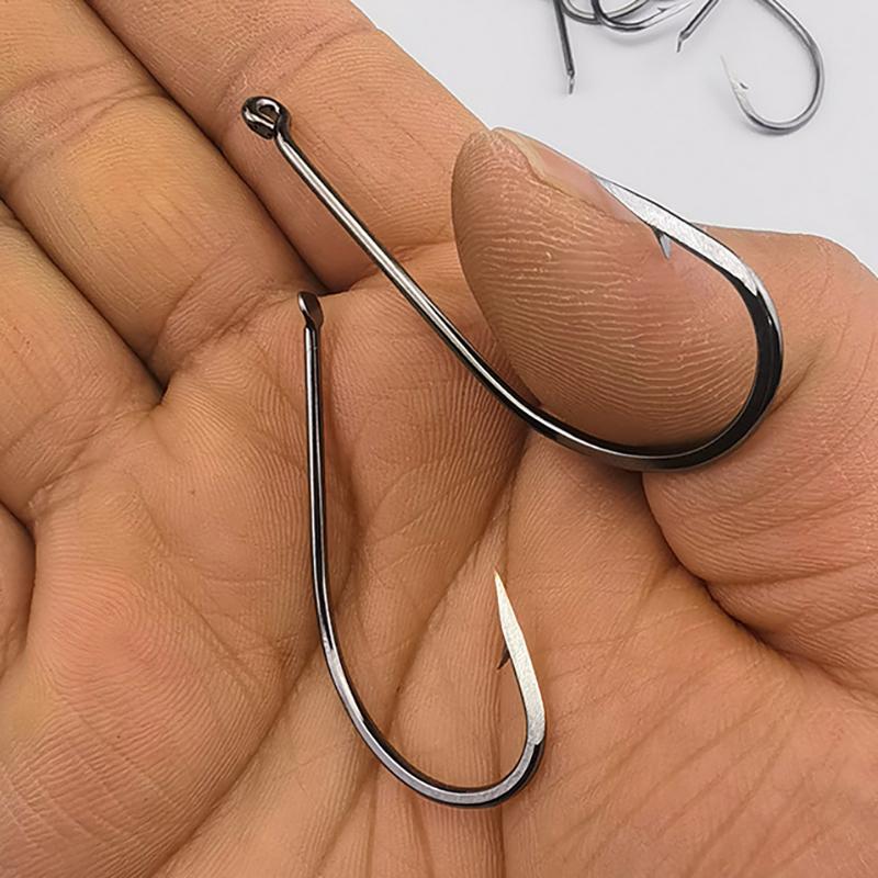 10 шт. набор рыболовных крючков с зазубринами и прокалывающим чешую лезвием – заточенное вручную острие и крючки с якорным ушком