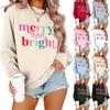 Women's Loose Comfortable Casual Fashionable Character Printing Round Neck Long Sleeved Sweatshirt