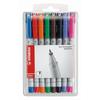 Feutres - STABILO - Pochette De 8 - Encre Soluble - Pointe Superfine 0,4
