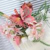 Handmade Simulation Iris Bouquet Realistic Silk Fake Flower  Wedding Party Decor