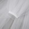 White Bridal Veil Double-Layered Solid Color Wedding Veil Soft Mesh Material Prom Cosplay Veil