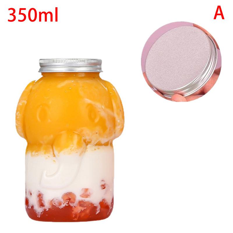 Бутылки для воды «Слон» 350 мл для молочного чая, кофе, сока, портативная чашка для питья, домашняя прозрачная бутылка для сока и напитков