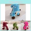 Adorable Dinosaur Plush Keychain Soft Pp Cotton Stuffed Animal Bag Charm
