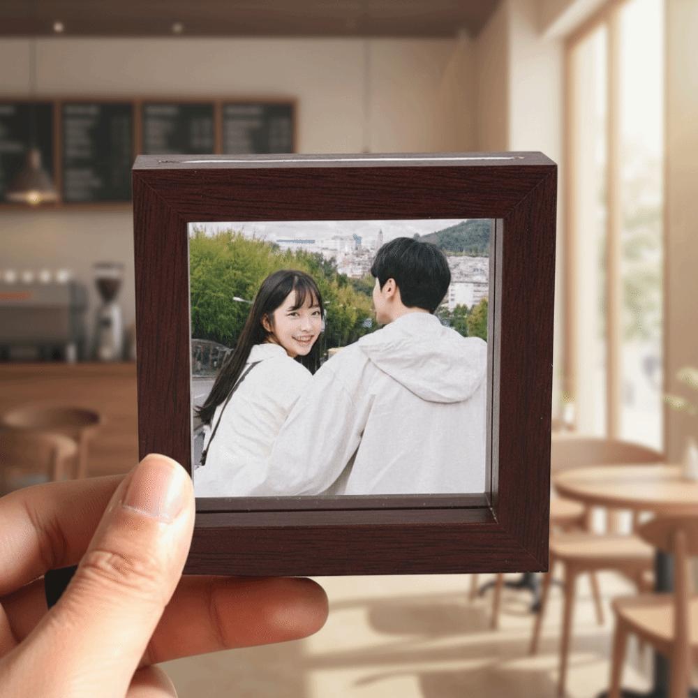 5PCS Square Puzzle Picture Frame Decorative Fridge Magnet Refrigerator Picture Frame Photo Display