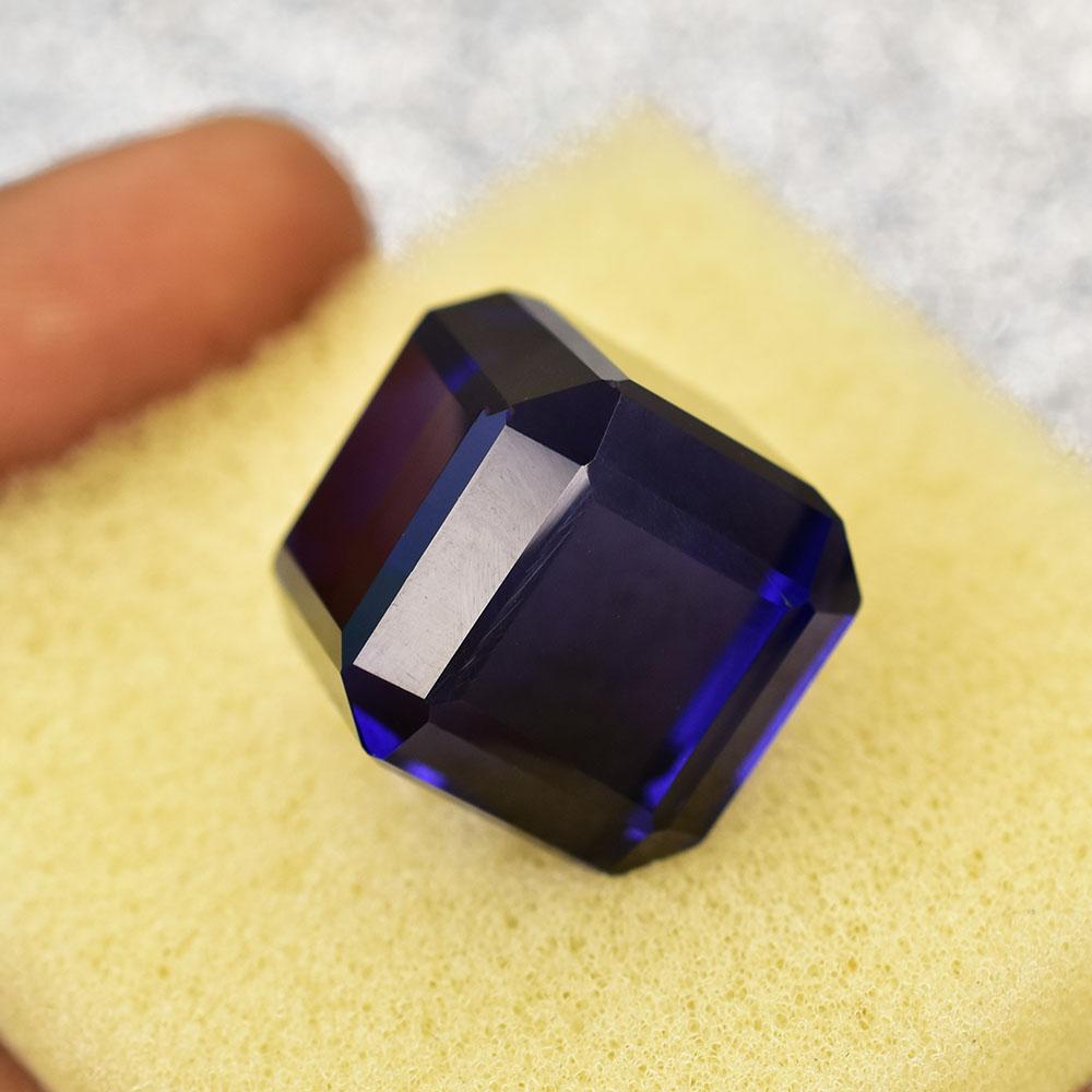Natural Purple Amethyst Loose Gemstone 51.30 ct Cube Cut From Brazil for Jewelry Making and Crafts