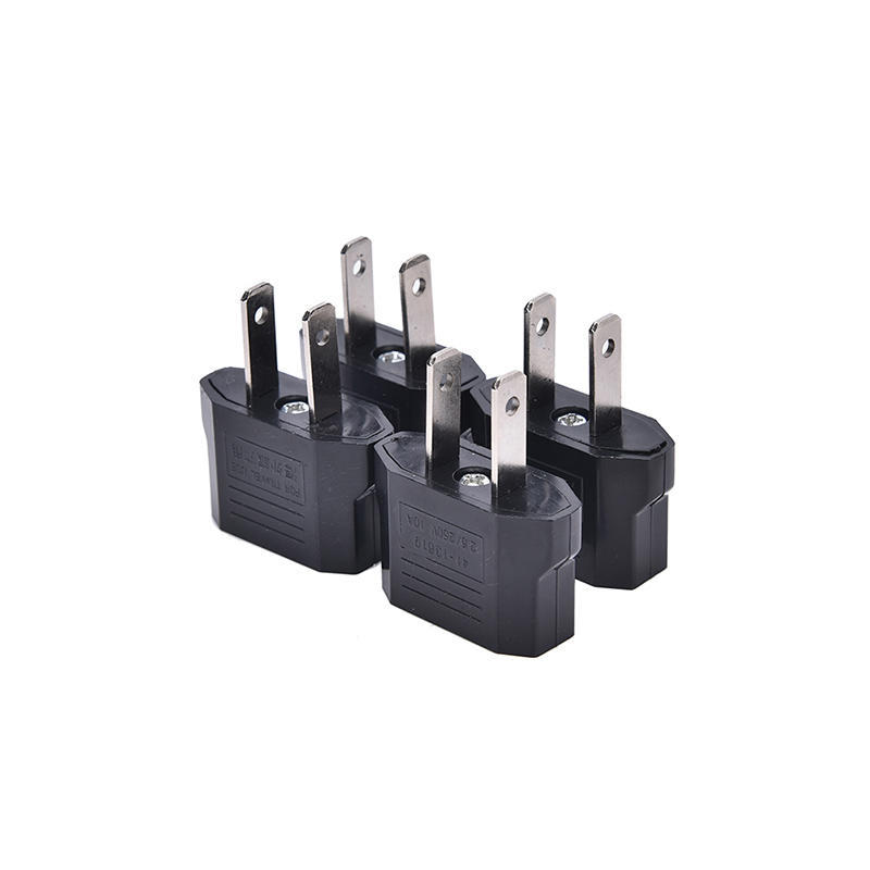 4Pcs Eu Euro Europe To Us Usa Power Jack Wall Plug Converter Travel Adapter New