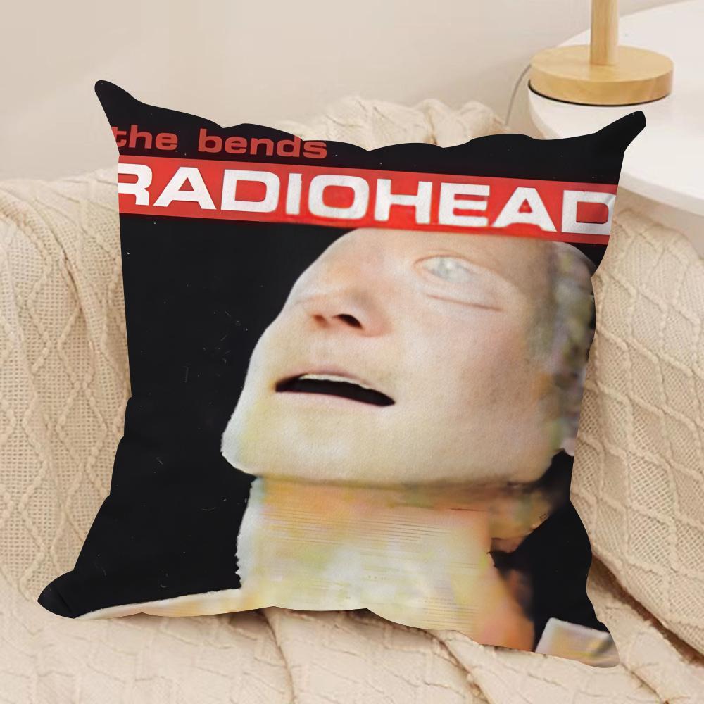 B-Британская группа Radioheads Наволочка Шелковистый Короткий Плюш Невидимая Молния Пылезащитная Наволочка для Дивана Для Домашнего Декора