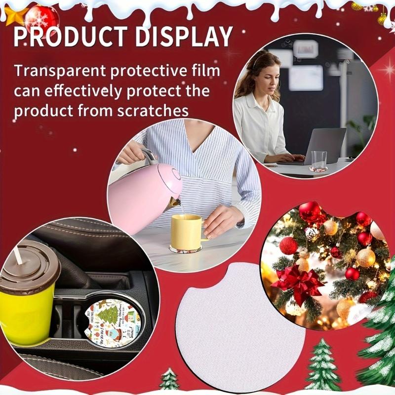 Набор из 38 предметов для сублимации DIY Набор рождественских украшений на заказ с заготовками для сублимации для стильного украшения