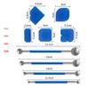 Набор инструментов для прижимания и зачистки швов плитки - 9 штук