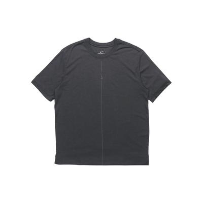 Футболка Yoga Dri-FIT однотонная быстросохнущая спортивная с коротким рукавом для мужчин, черные DJ9651-010
