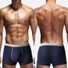 Мужские боксеры контрастных цветов, мягкие дышащие мужские трусы больших размеров для сна