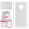 apgo Protective Skin Sticker for the Back Compatible with Vivo NEX 3S 5G, Wrap Film, Foil, Vinyl - Pattern Transparent Carbon