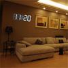 LED Digital Wall Clock with 3 Levels Brightness Alarm Clock Wall Hanging Clock Wall Clock Home Decor