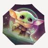 1pc Baby Yoda Artwork Umbrella with Plastic Handle,Suitable for All Seasons Home Travel Outdoor UmbrellaM1050