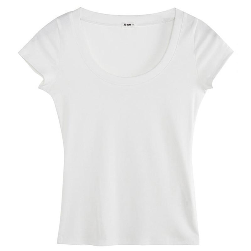 Cotton Short Sleeve T Shirt For Women With Crew Neck And Slim Fit For Summer Casual Wear