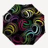 1pc Colorful Circles Automatic Folding Umbrella - 8-Rib Automatic Open/Close, Large Canopy Birthday Festival Gift yy251217155