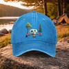 Casual Camping RV Pattern Washed Baseball Cap for Golf Outdoor Activities Unisex Unisexs Hat