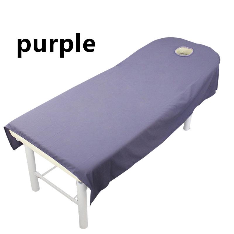 1Pcs Beauty Bed Table Cover Cosmetic Salon Sheets Sheets With Hole SPA Massage Treatment 80cmx190cm