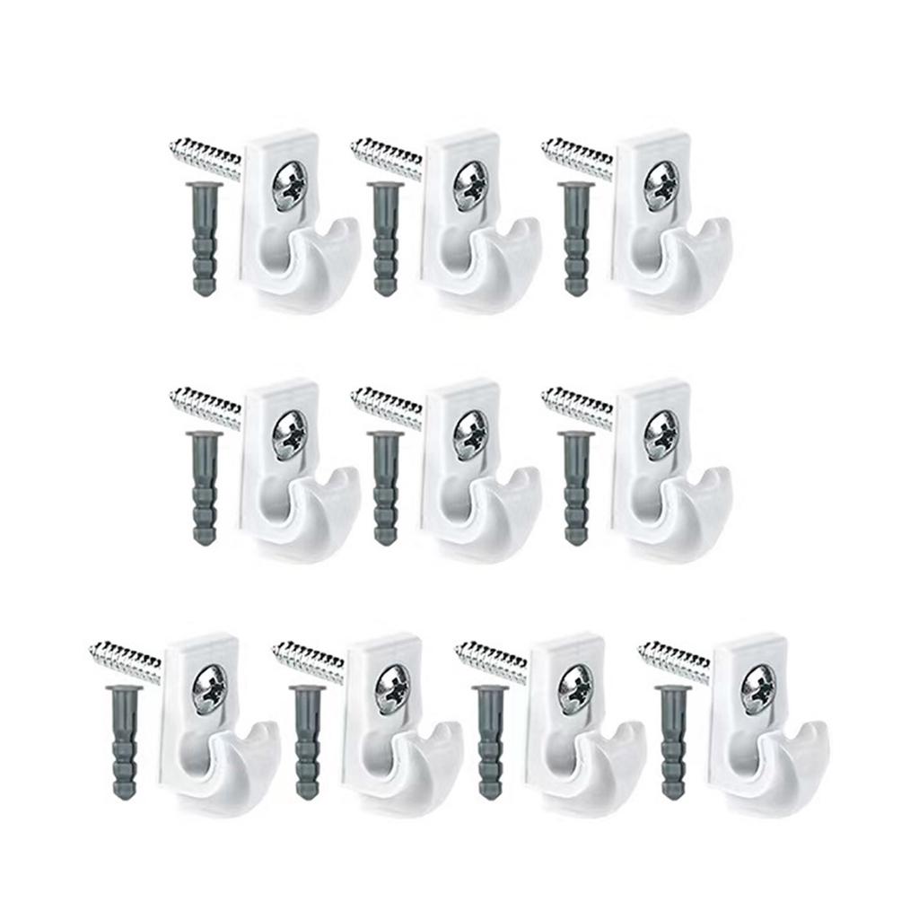 10pcs Ceiling Hooks Screw In Hooks Flower Hanging Hook Heavy Duty Hooks Simple To Use for Secure & Stable Installation