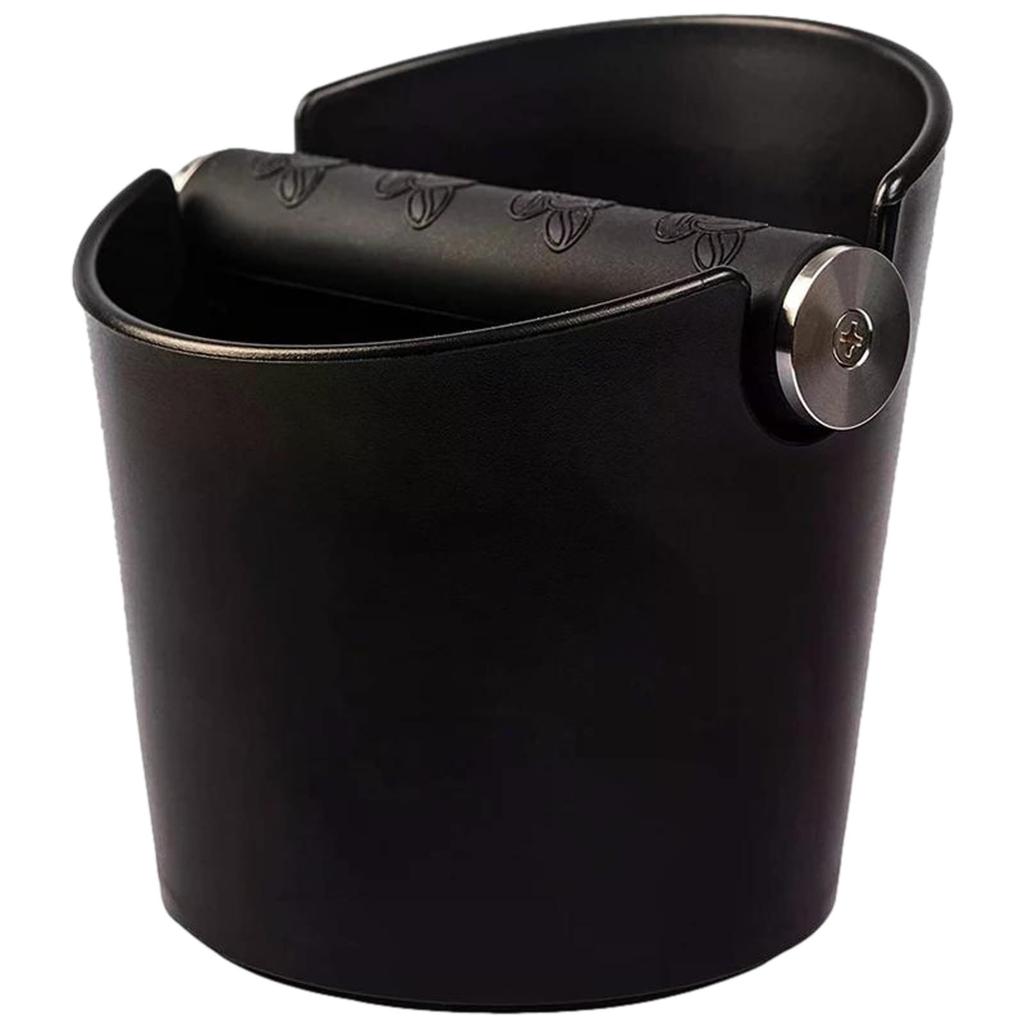 Rubonarier Knock Box for Espresso, Coffee Grounds Remover, for Commercial and Home Use (Black)