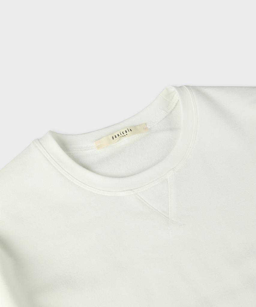 PANICALE Ivory Soft Brushed Logo T-Shirt (Type A)