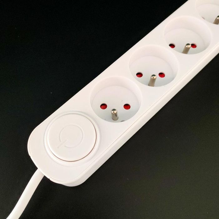 Блок розеток - Noname - 5 розеток - 16А - 2 USB-порта - Кабель 1,5м