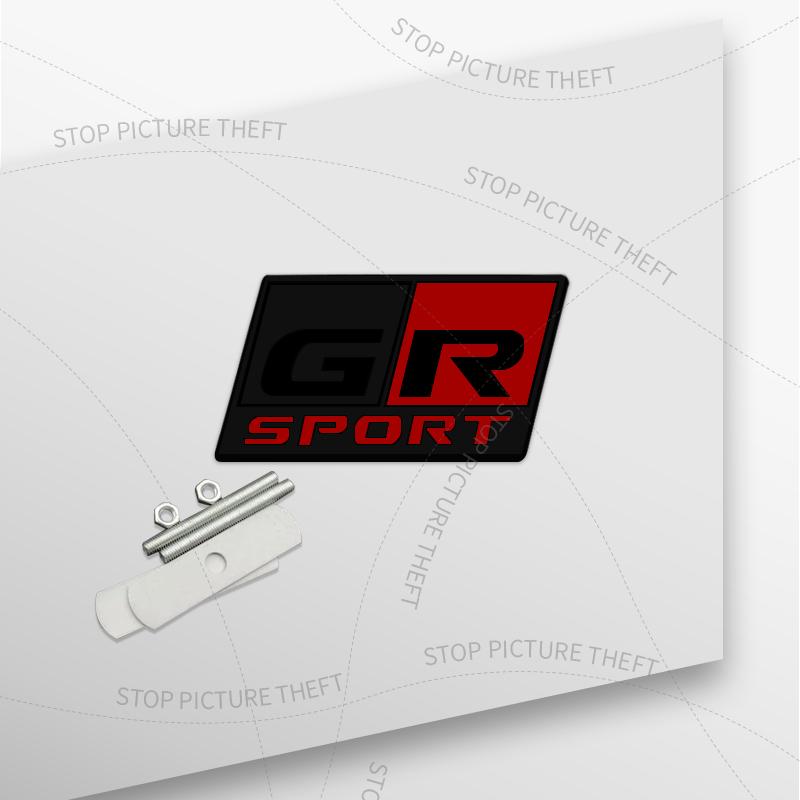 1 шт. 3D Металлический Логотип GR Sport Наклейка-значок на решетку радиатора, задний бампер, багажник автомобиля Для Toyota Cruiser Yaris RAV4 Hilux Corolla R4W