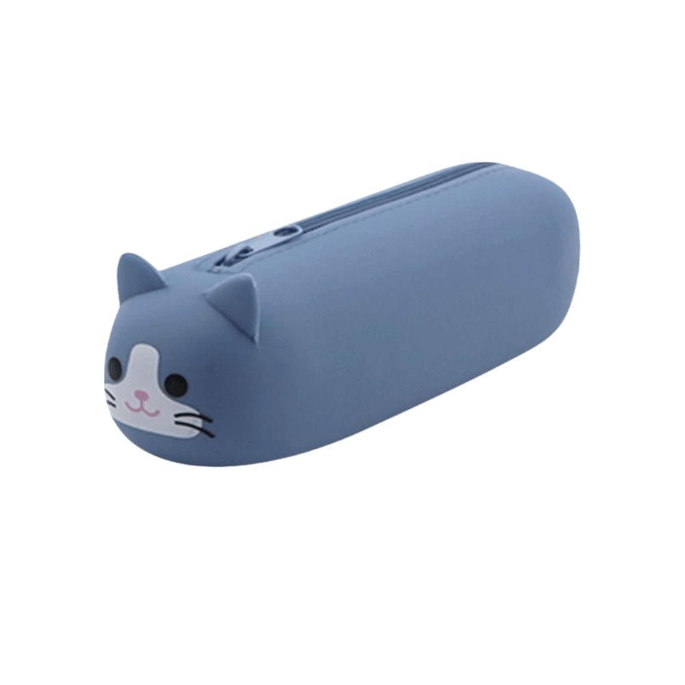 Cartoon Animal Stationery Box Large Capacity Pouch Bag Cute Silicone Pencil Case Student