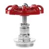 DN15/DN20/DN25 Red Valve Handle Decorative water pipe fittings Closet Hook Valve Handle Retro Cast Iron Wheel Design For DIY