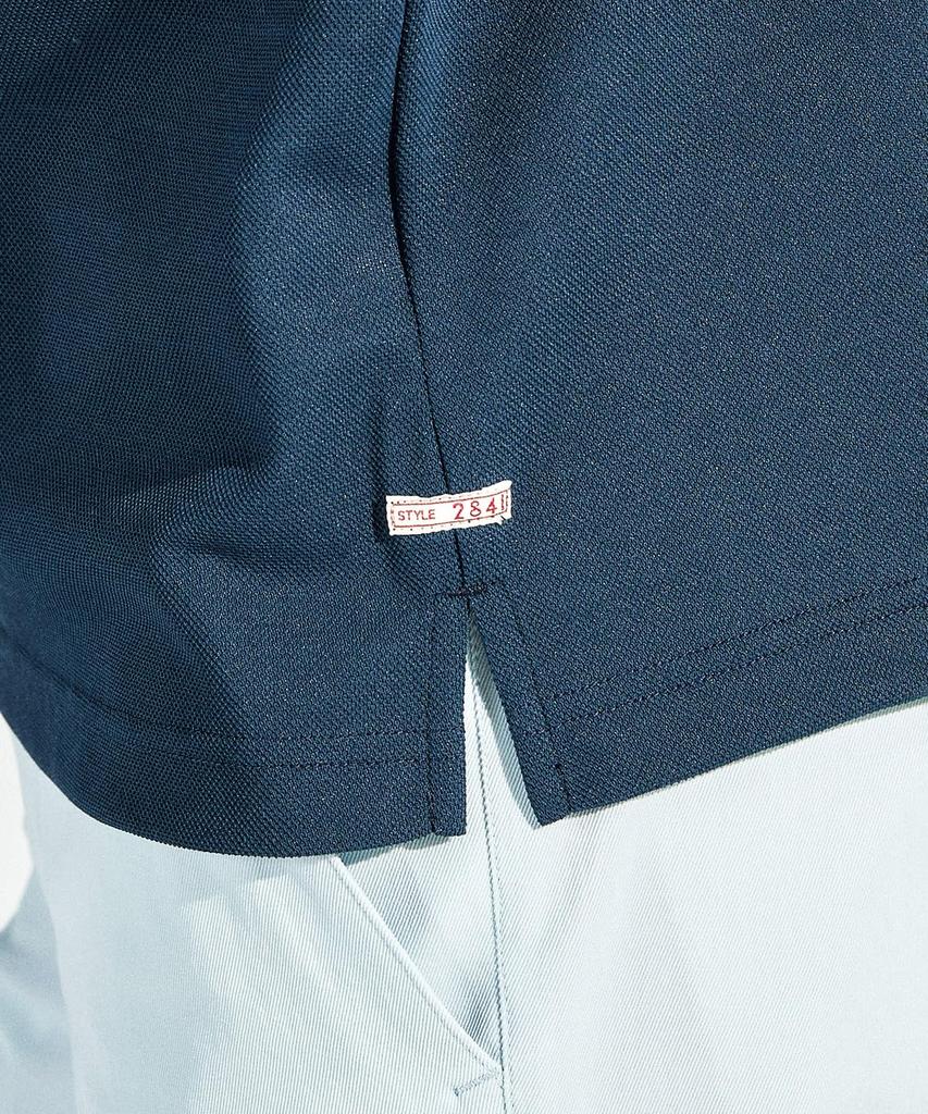 Munsingwear Standard Short Sleeve Polo Made in Golf NV00 Men's Shirt, Japan, Sunscreen, Moisture-Wicking, Quick-Drying, MG5SHS06M, Navy,