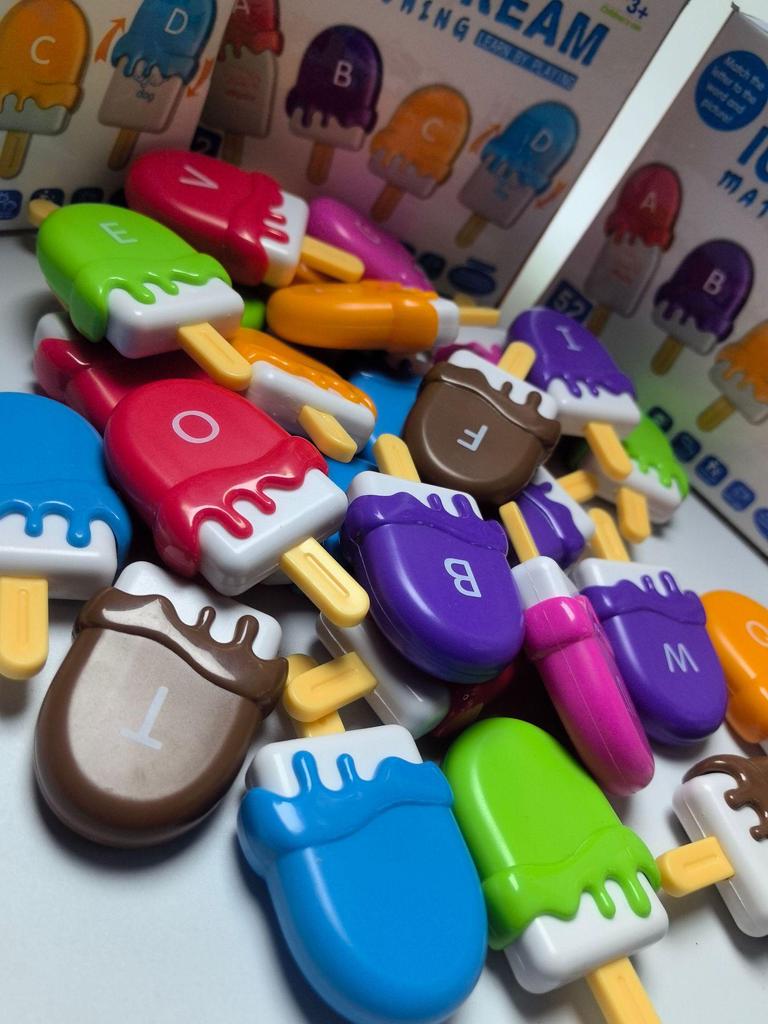 Монтессори Игрушка для сопоставления слов и цветов «Эскимо» для раннего развития