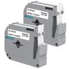 Labeling Tape - Phonillico® - MK221 - Pack of 2 - 9mm X 8m - Compatible with Brother P-touch