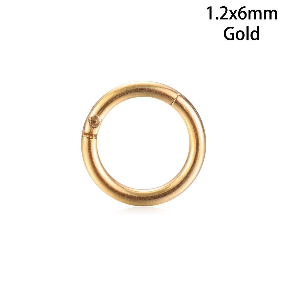 1Pc Unisex Hinged Segment Titanium Steel Ear Helix Tragus Piercing Septum Lip Ring Nose Hoop