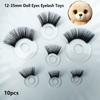 10 шт. Новые 12-35 мм Глаза Ресницы Игрушки DIY 8 Стилей Кукла Игрушка Безопасные Глаза Стерео Кристальные Глаза Для Кукол Блайз Игрушки Для Ролевых Игр