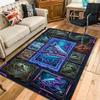 Cybernetic Fish Gallery Pattern Rug Floor Mat for Living Room or Bedroom Soft and Comfortable Carpet a Gift for Birthday and Holiday.