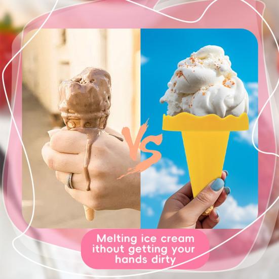 Ice Cream Cone Rack Popsicle Holder Portable Drip-free Popsicle Display Stand Kids Popsicle Organizer for Summer Days