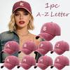 1 шт. Унисекс Кепка-бейсболка, Модная, Повседневная, Стирка, С буквой от A до Z, Для улицы, Регулируемая, Защита от солнца