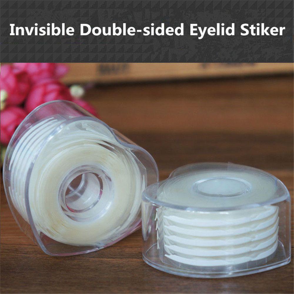 Инструмент для макияжа лица Дышащие прозрачные наклейки Клейкая невидимая лента для век из волокна Двусторонняя