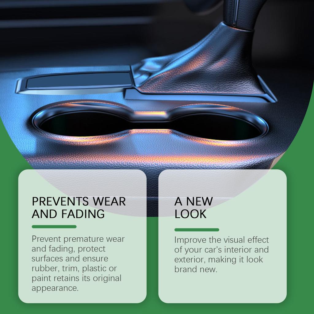 Car Interior Dashboard Polishing Cleaner, Maintenance, Decontamination, Stain Removal, And , Car Cleaning Agent 50ml