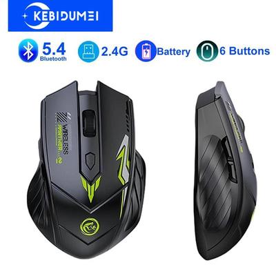 Беспроводная мышь 2.4G Bluetooth 5.4 Мышь Двухрежимная Перезаряжаемая Мышь 1600 DPI Офисная Мышь Игровая Мышь Для ПК Ноутбука