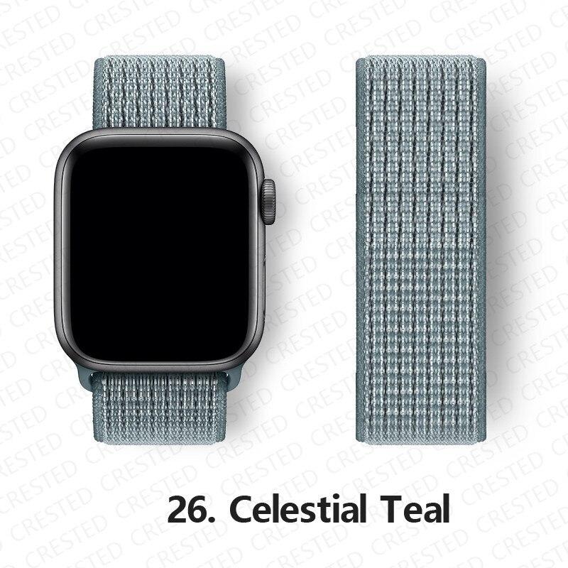 Нейлоновый ремешок для Apple, ремешок для часов 44 мм, 40 мм, 42 мм, 38 мм, браслет для умных часов, ремень, спортивный браслет-петля, iWatch series 3, 4, 5, 6, se, ремешок