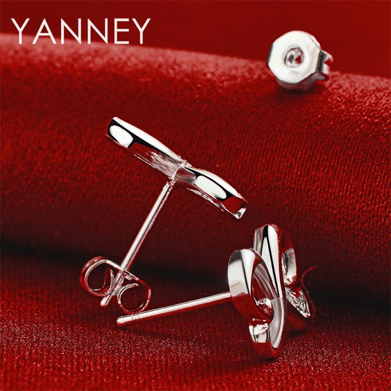 Exquisite 925 Sterling Silver Double Heart Earrings for Women, Fashionable Jewelry for Weddings and Parties