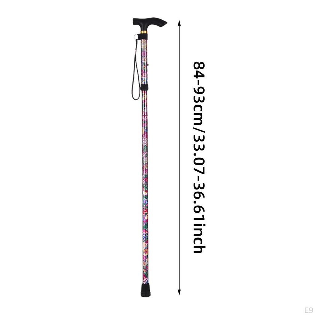 Foldable Trekking Pole Elderly Portable Men Walking Outdoor Backpacking Style A