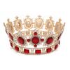 Retro Bridal Crown Baroque Rhinestone Round Big Crown Wedding Dress Accessories Hair Accessories
