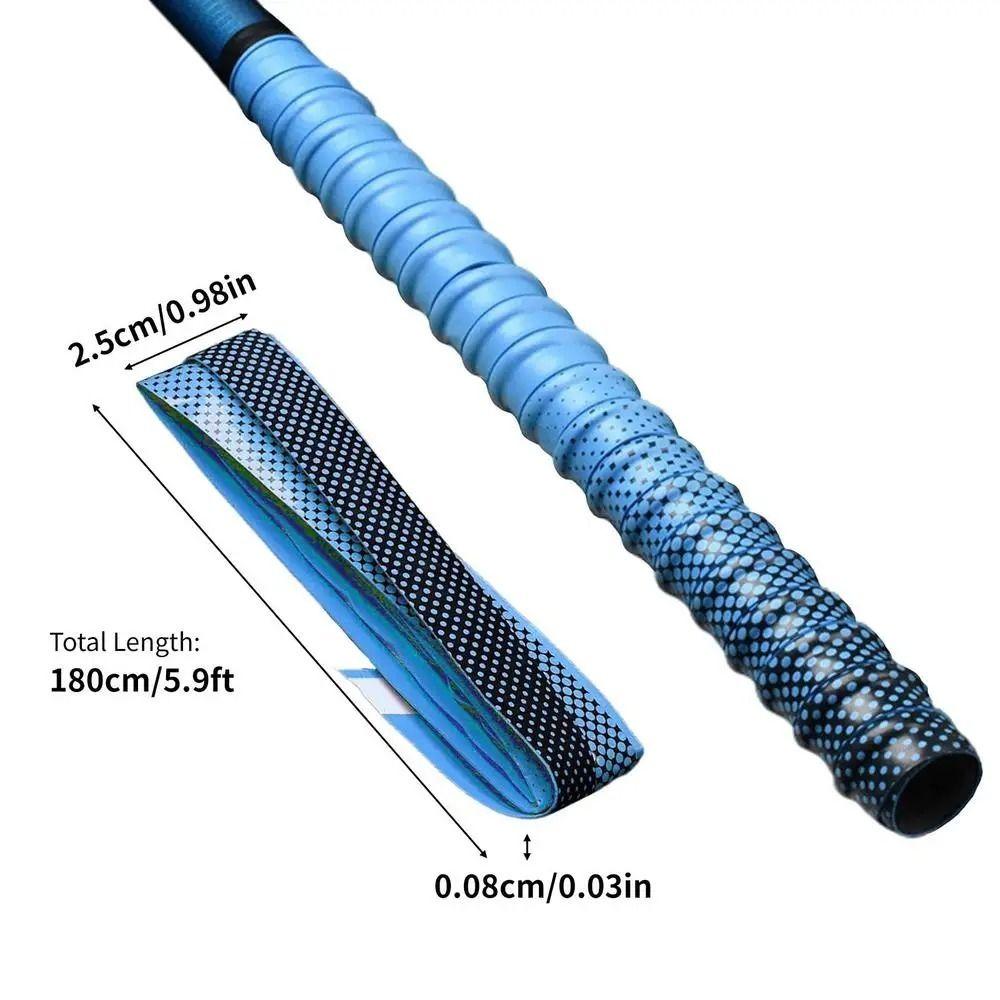 180см Противоскользящая Лента для Обмотки Теннисной Ракетки Градиентная Цветная Лента для Удочки Рыболовная Повязка от Пота для Удочки